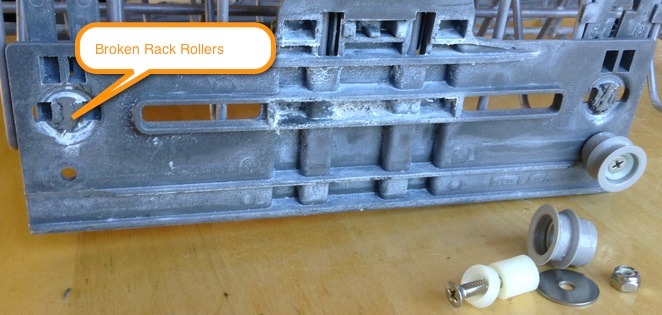 Replace dishwasher rack sales rollers